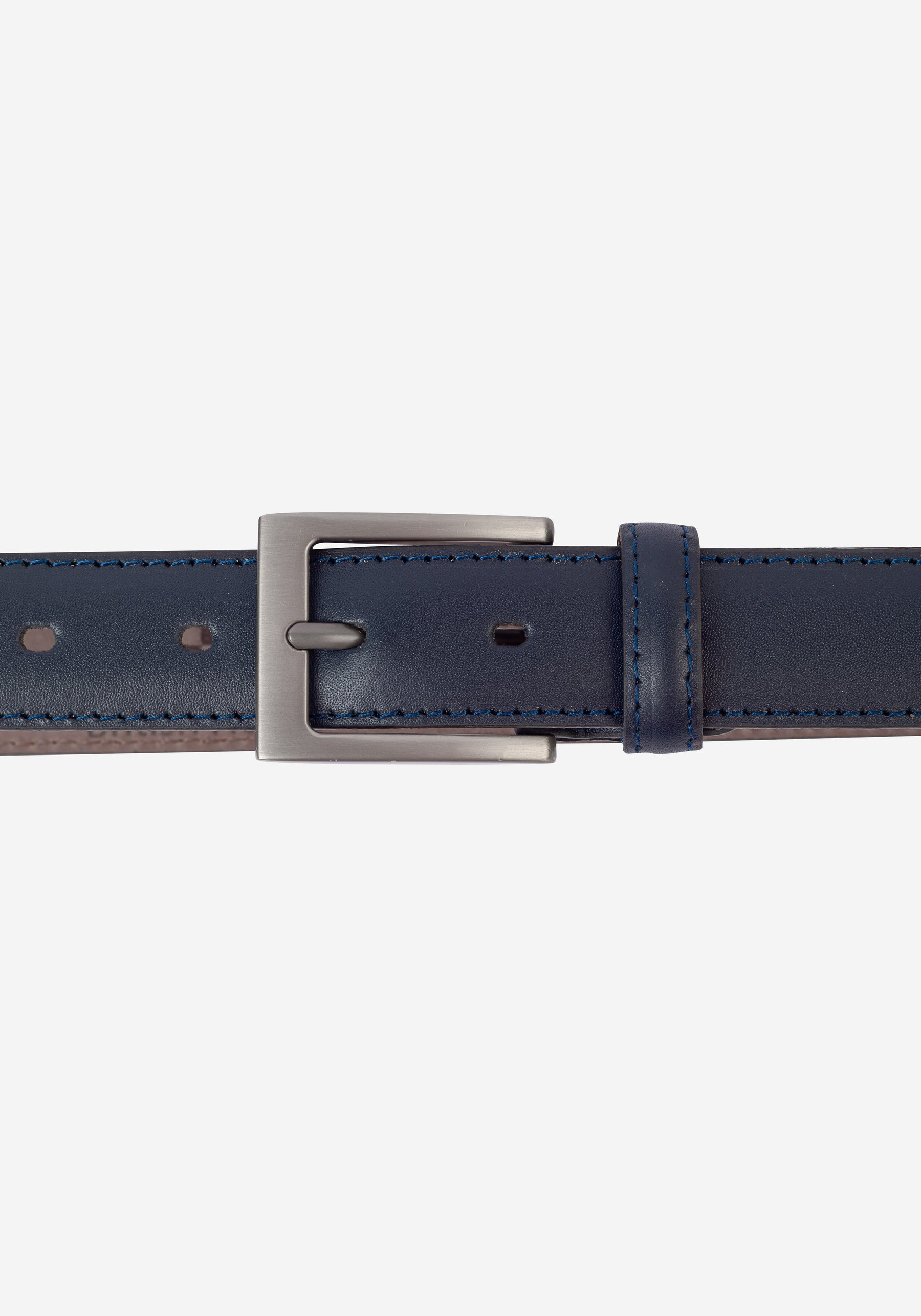Royal Blue Leather Belt