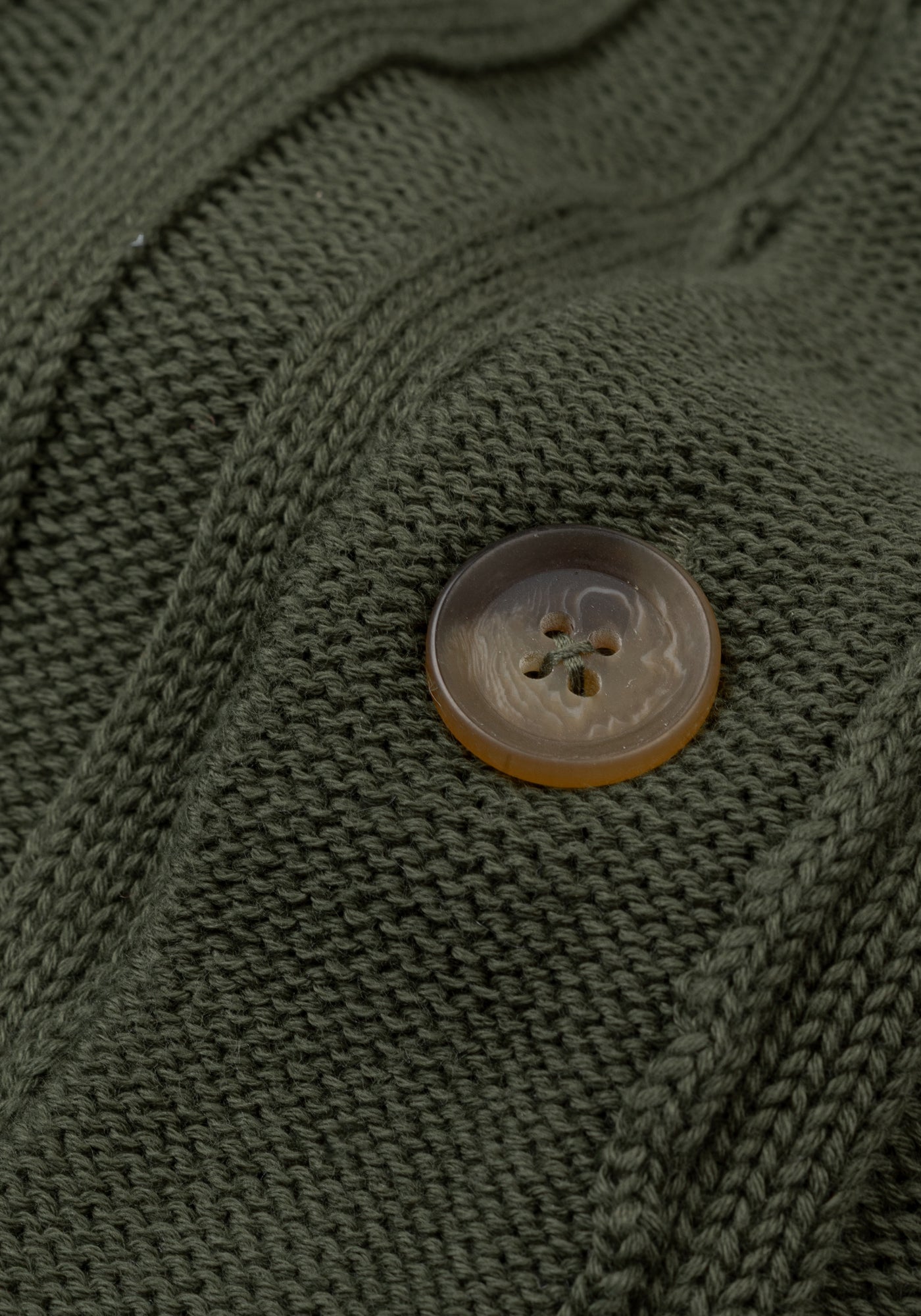 Dune Olive Heavy Knitted Cardigan