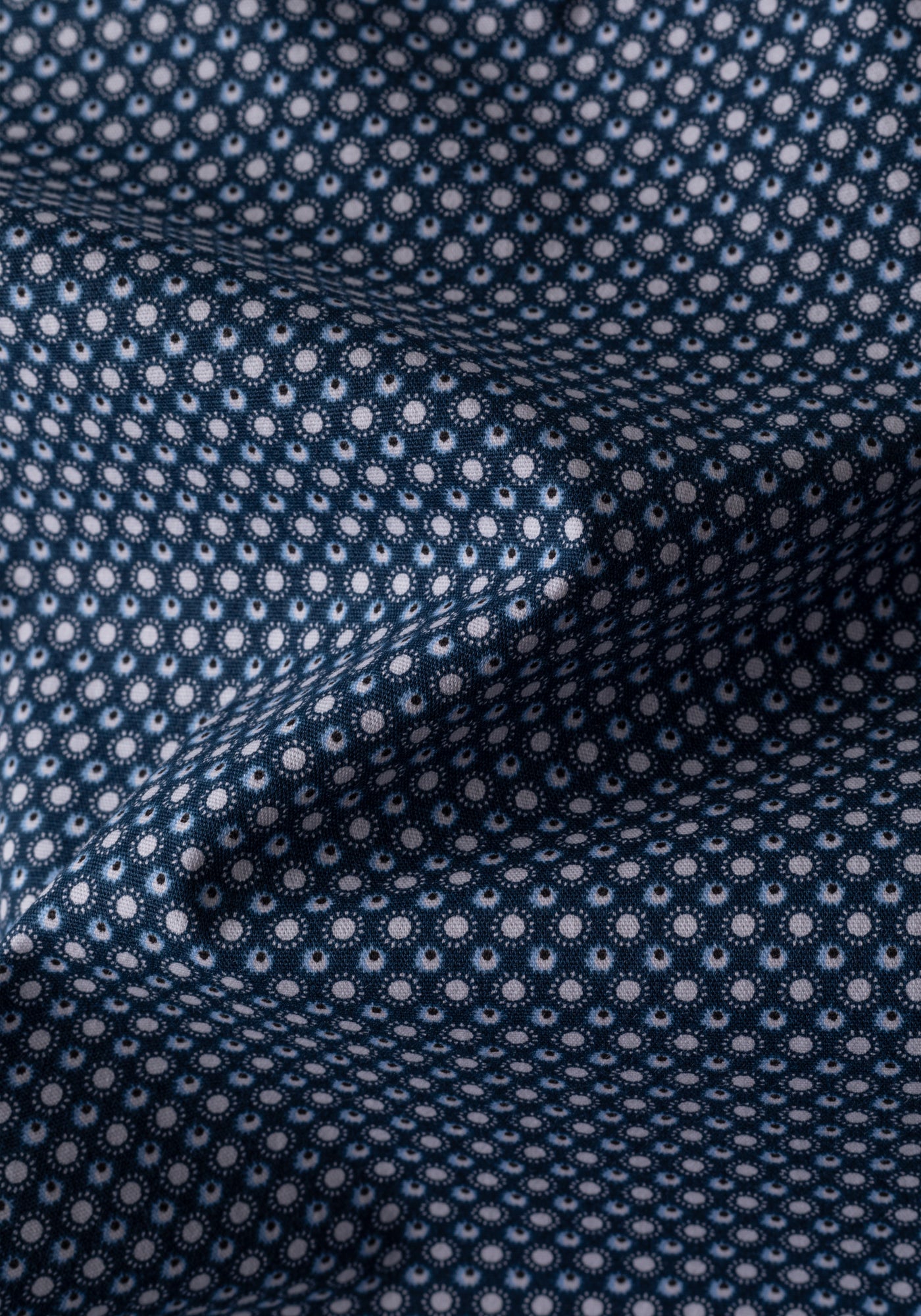 Dusk Navy Printed Poplin Shirt