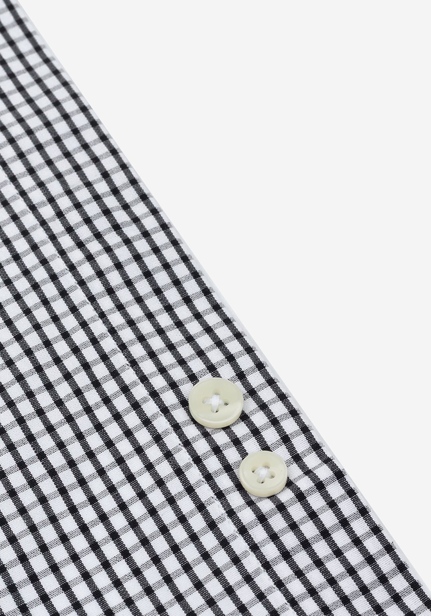 Jet Black Checked Poplin Shirt