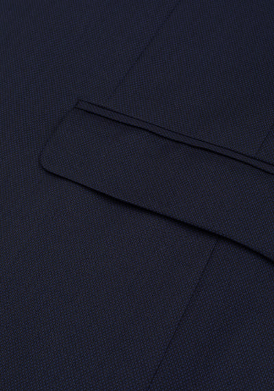 Nocturne Navy Dotted Poly Suit