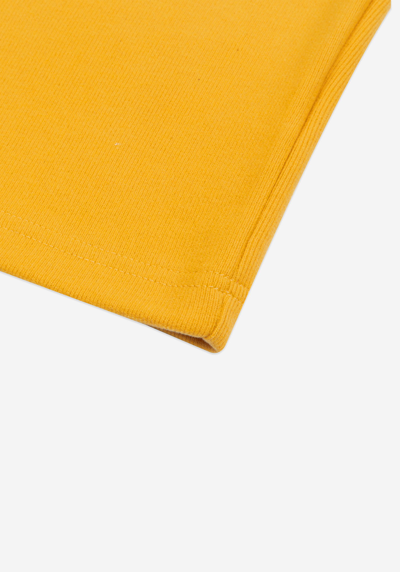 Saffron Yellow Cotton Polo Shirt - Long Sleeve