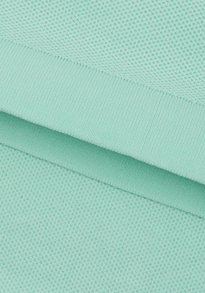 Coastal Mint Polyamide Knitted Polo Shirt