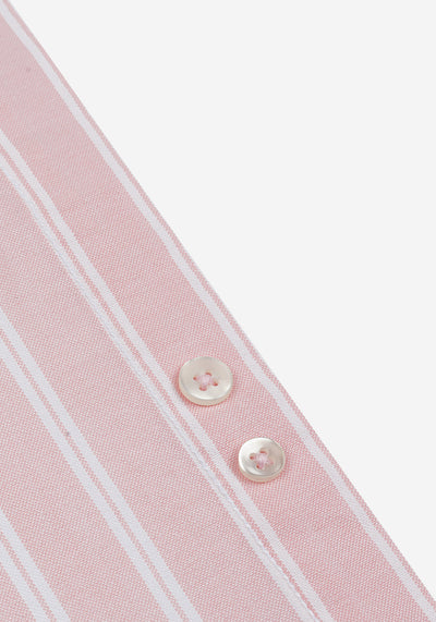 Blush Pink Stripe Oxford Shirt