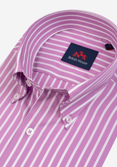 Pastel Purple Tencel Cotton Shirt