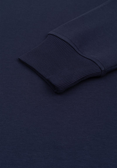 Phantom Navy Faux-Fur Sweatshirt