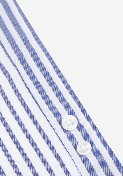 Indigo Blue Stripe Oxford Shirt