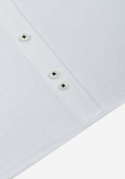 Mist White Piqué Shirt