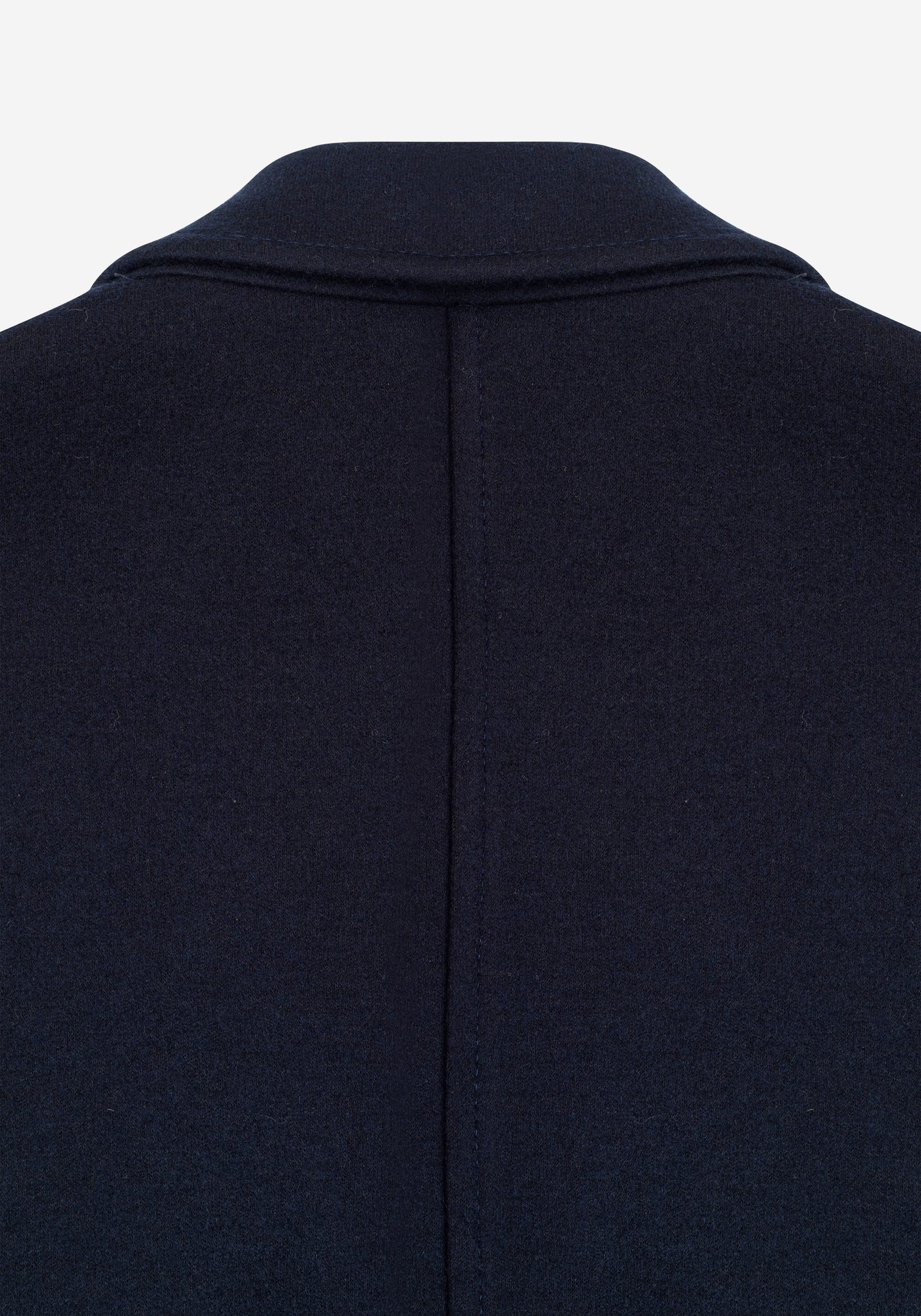 Hollow Navy Boiled Wool Jacket