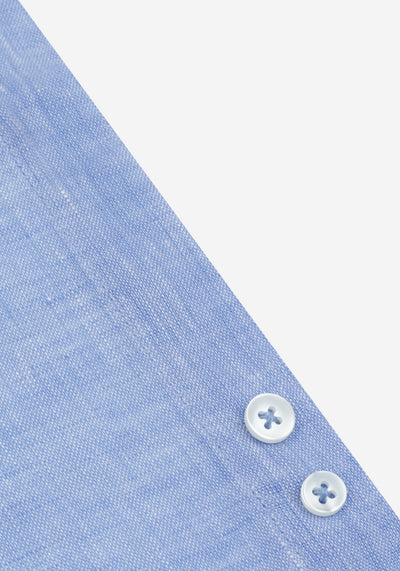 Bay Blue Belgian Linen Shirt