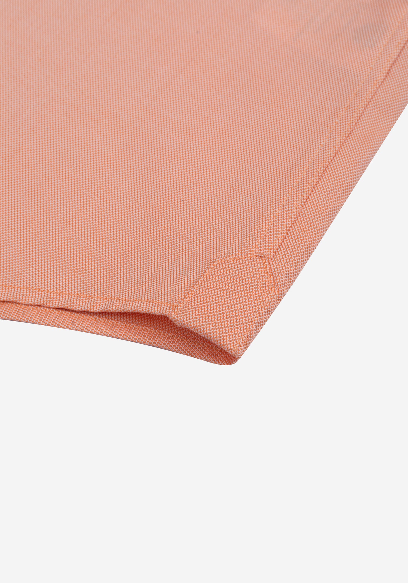 Peach Orange Washed Oxford Shirt