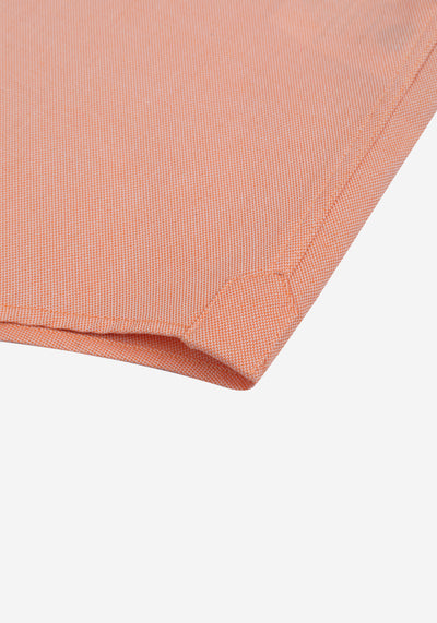 Peach Orange Washed Oxford Shirt