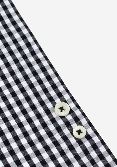 Soho Black Checked Poplin Shirt