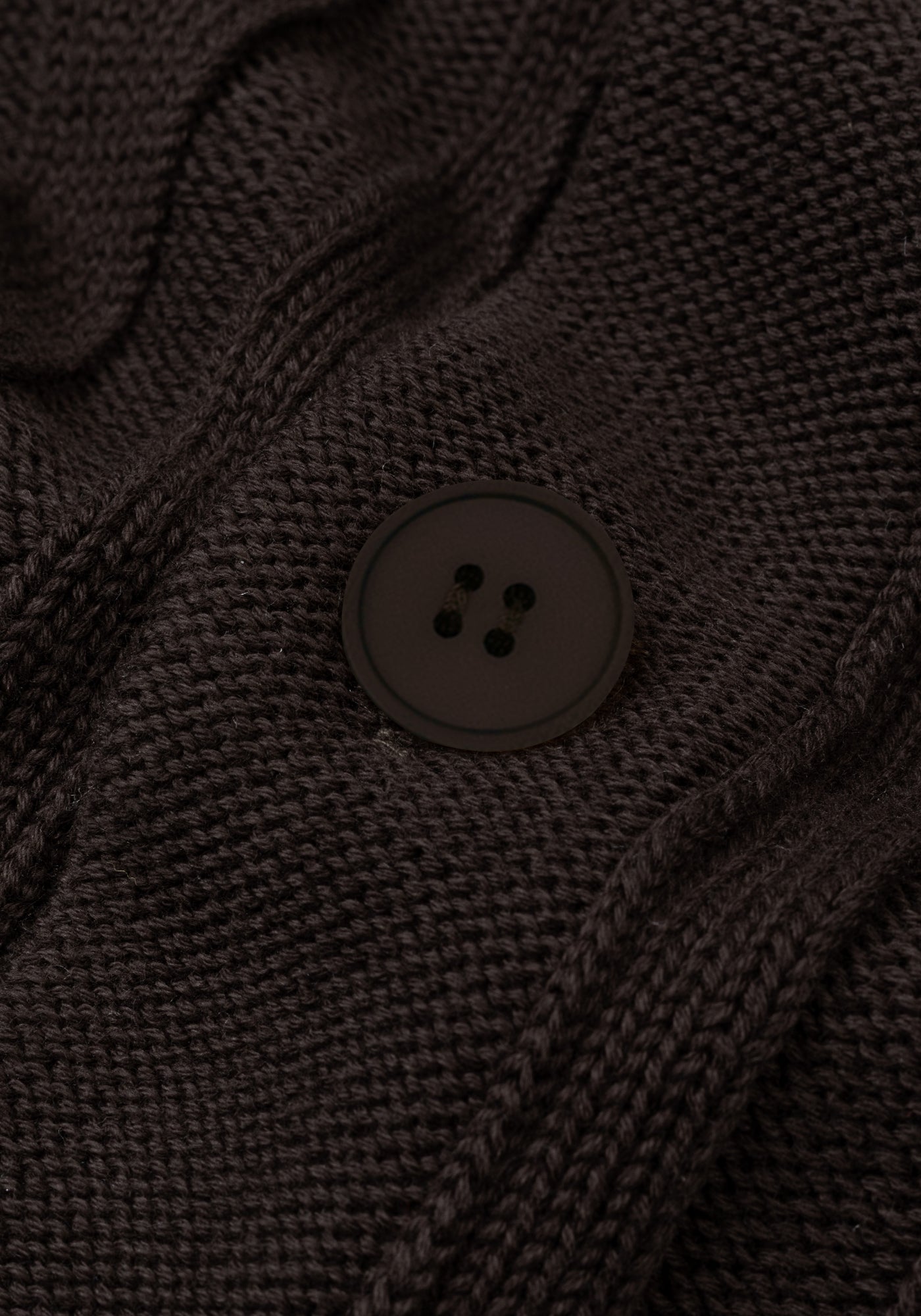 Umber Brown Heavy Knitted Cardigan