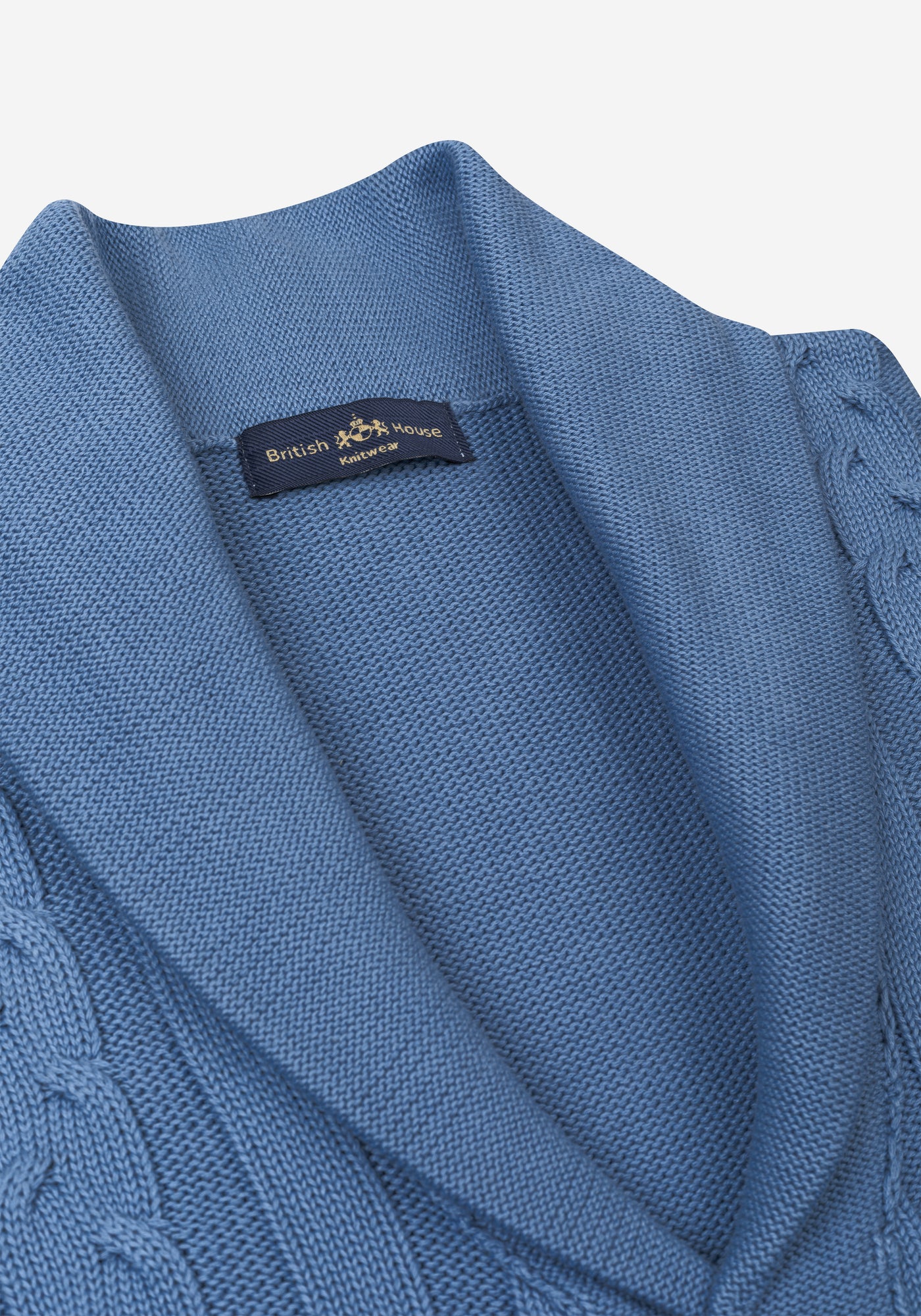 Cornflower Blue Heavy Knitted Cardigan