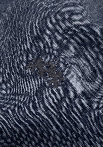 Charcoal Indigo Belgian Linen Shirt