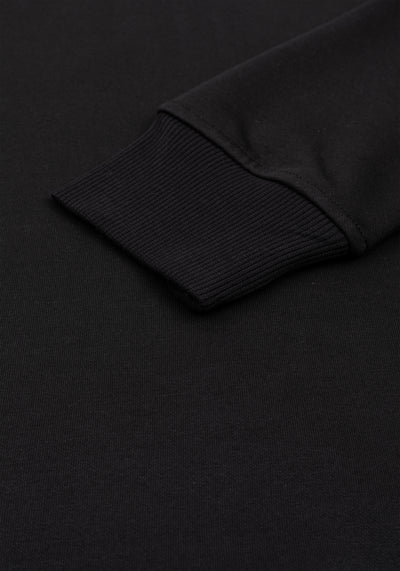 Ethereal Black Faux-Fur Sweatshirt