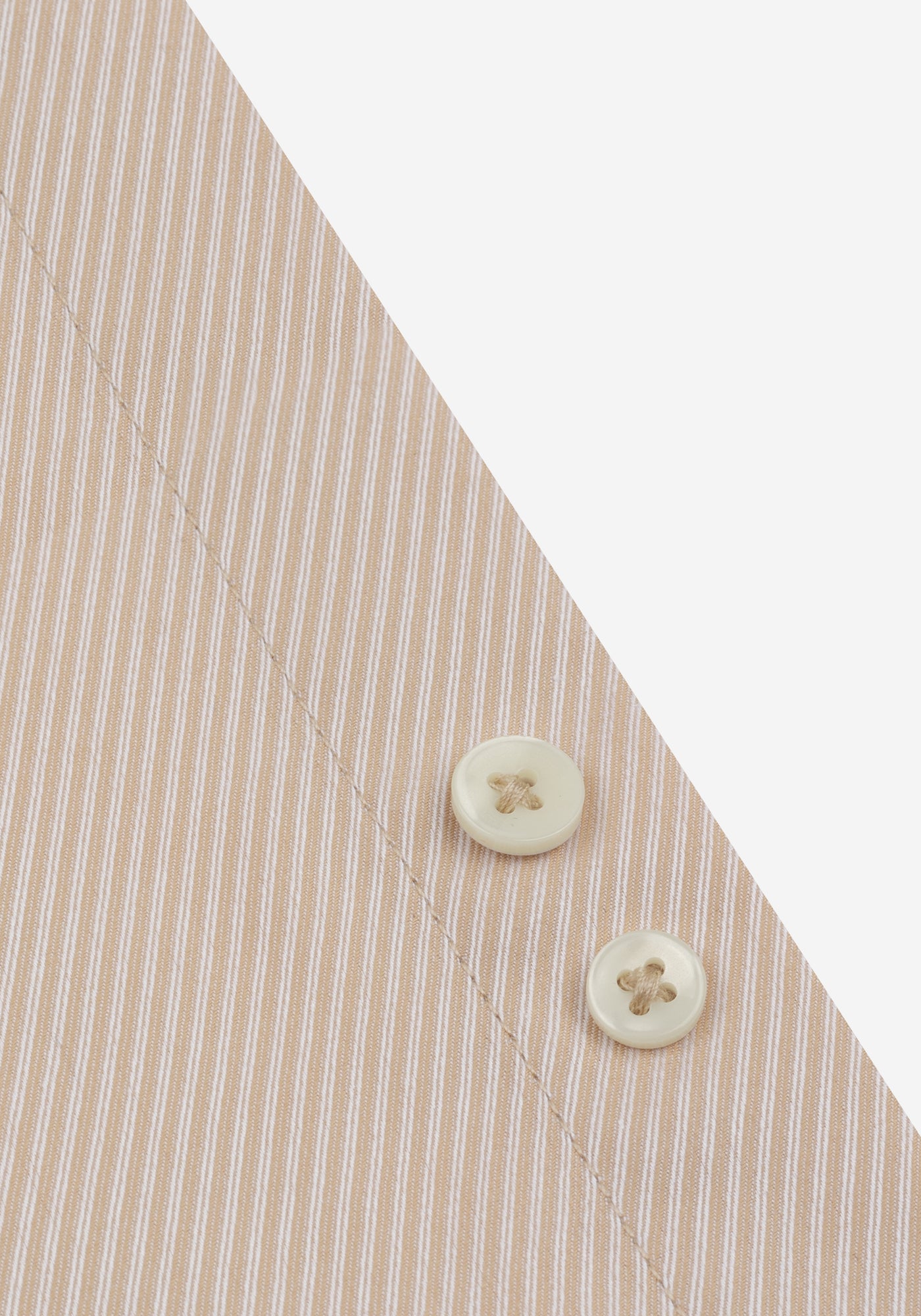 Velour Beige Stripe Signature Twill Shirt