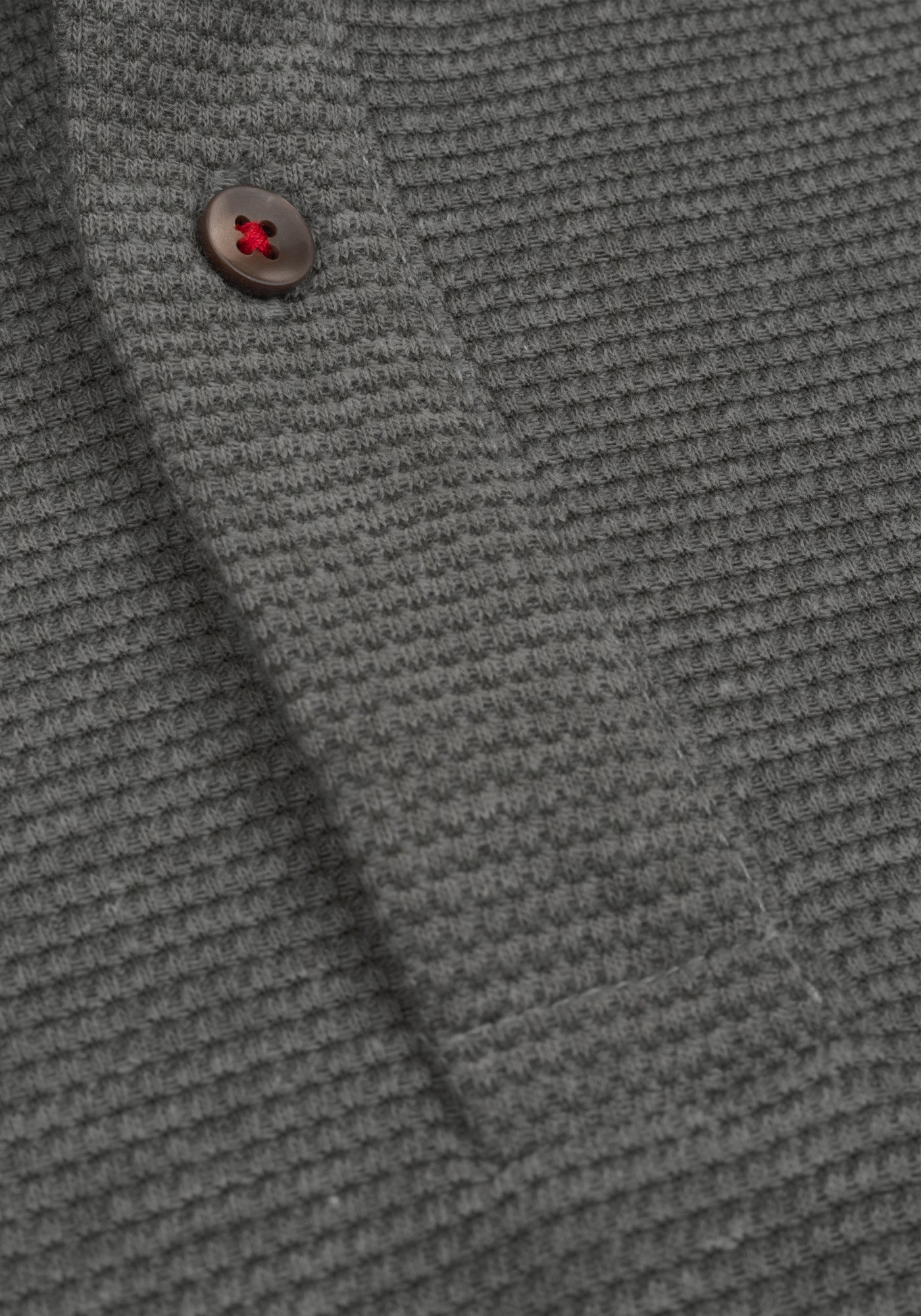 Muted Olive Waffle Polo Shirt