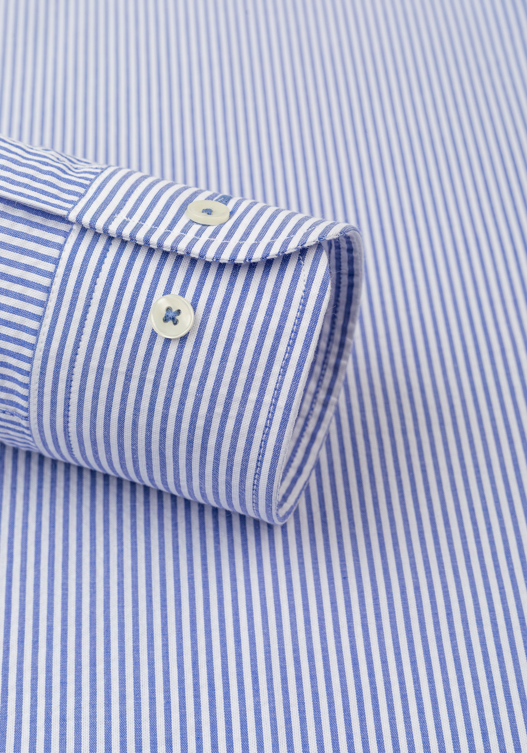 Royal Blue Stripe Seersucker Shirt