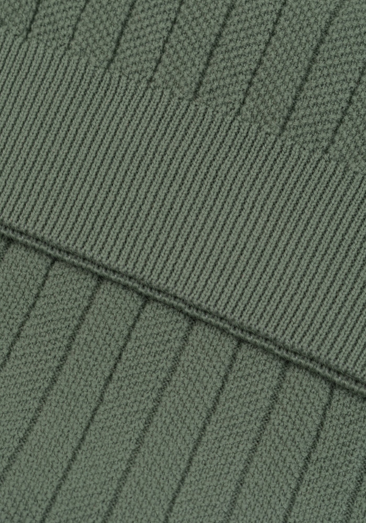 Sage Green Knitted Polo Shirt