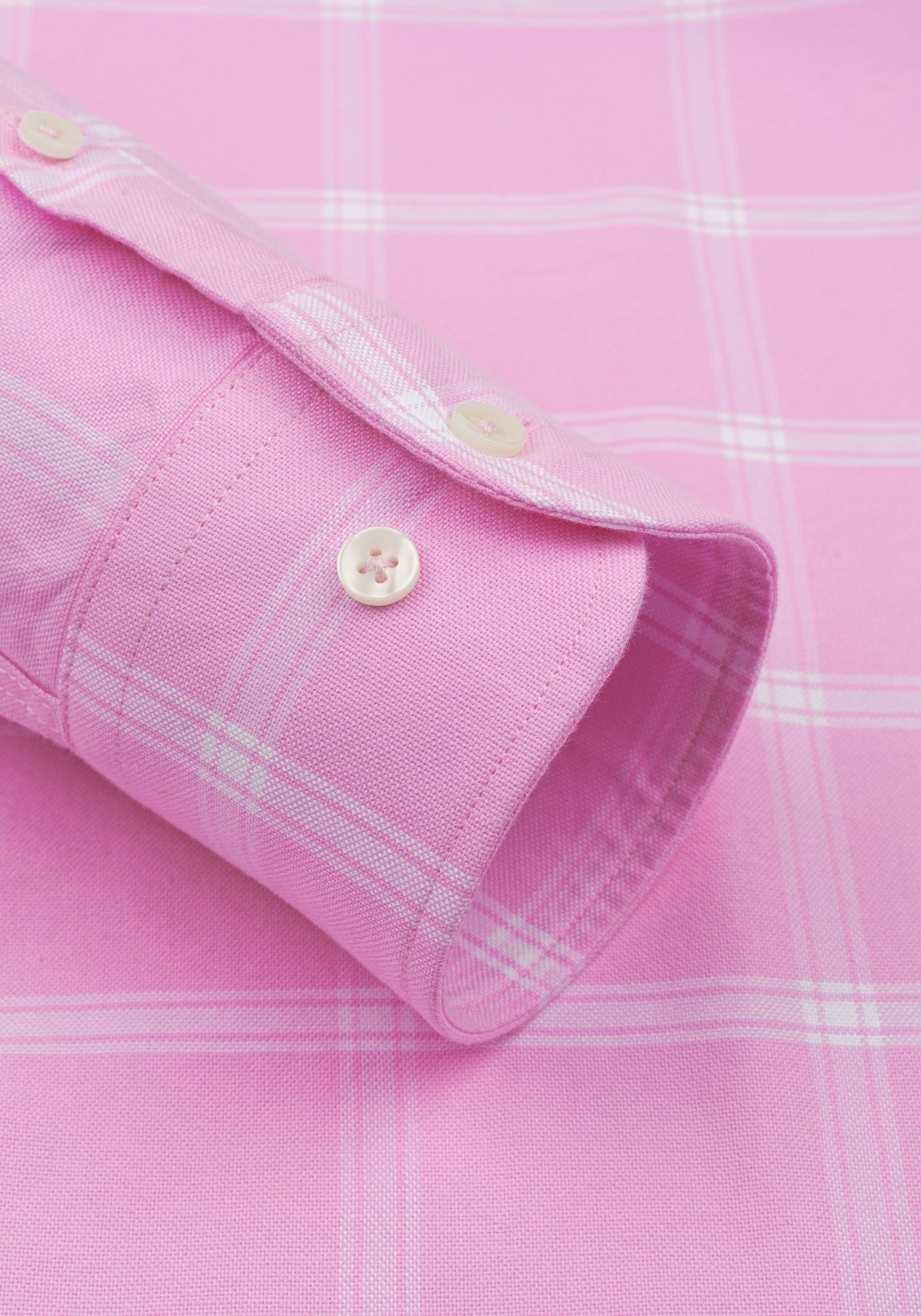 Blush Rose Checked Oxford Shirt