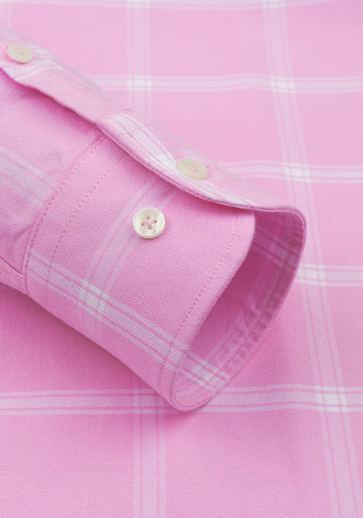 Blush Rose Checked Oxford Shirt
