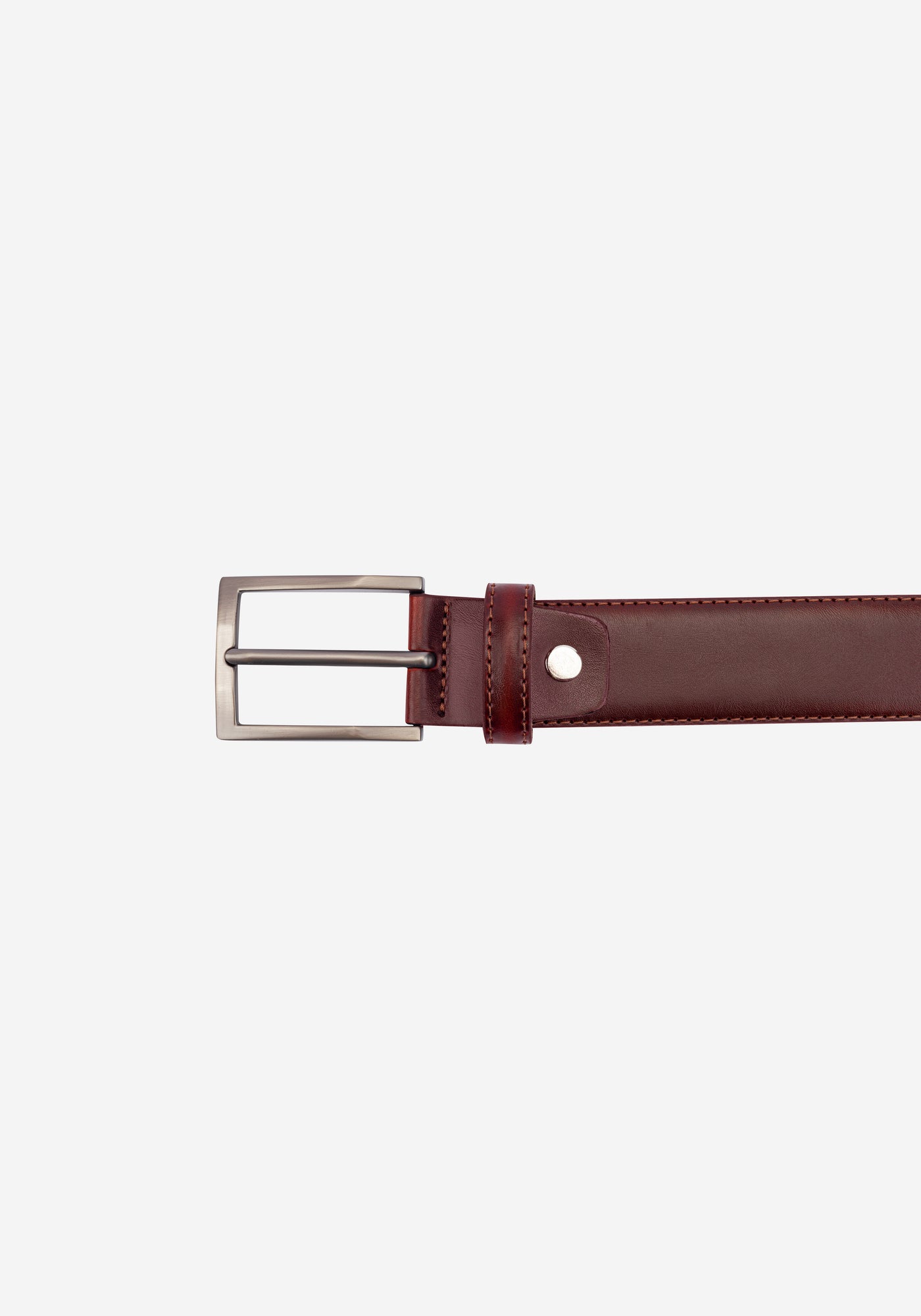 Burnt Burgundy Spanish Genuine Leather Belt