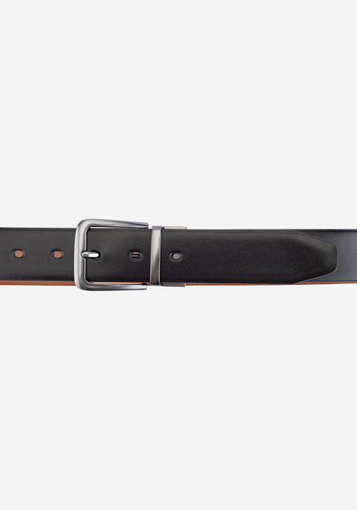 Dim Black Double-Face Spanish Genuine Leather Belt