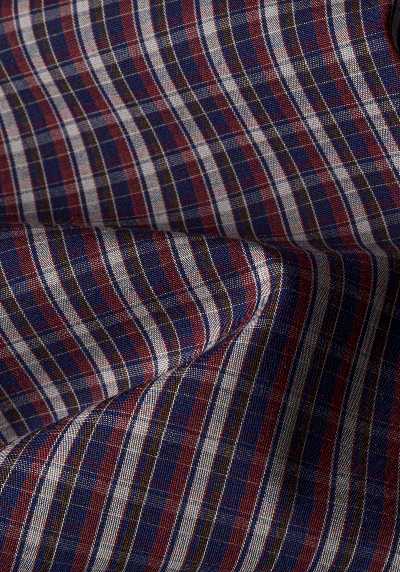 Rustic Navy Red Checked Twill Shirt