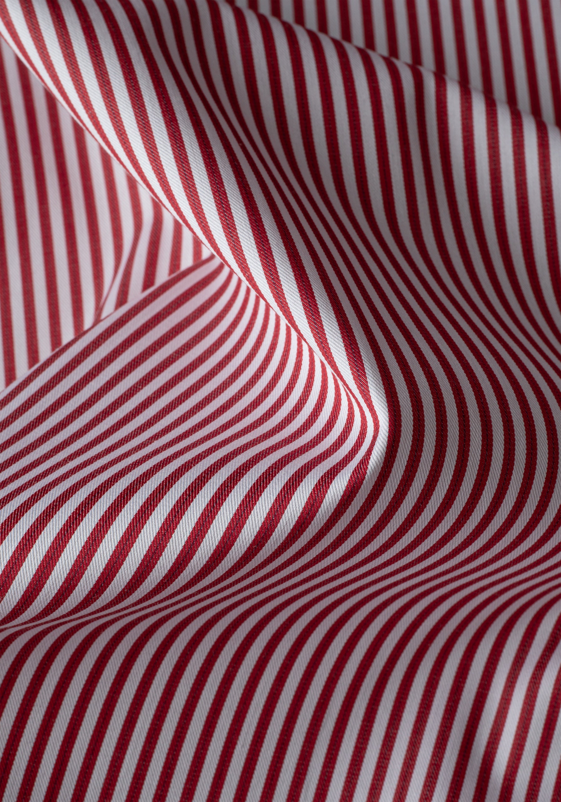Striking Red Stripe Twill Shirt