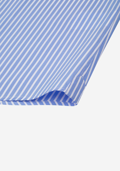 Lagoon Blue Stripe Poplin Shirt