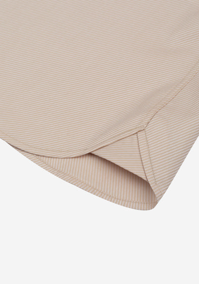Velour Beige Stripe Signature Twill Shirt