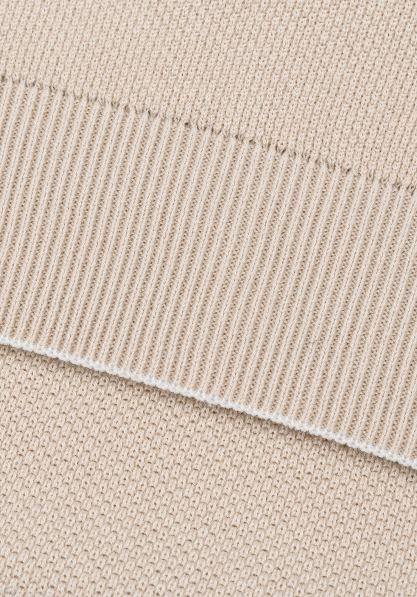Muse Beige Knitted Polo Shirt