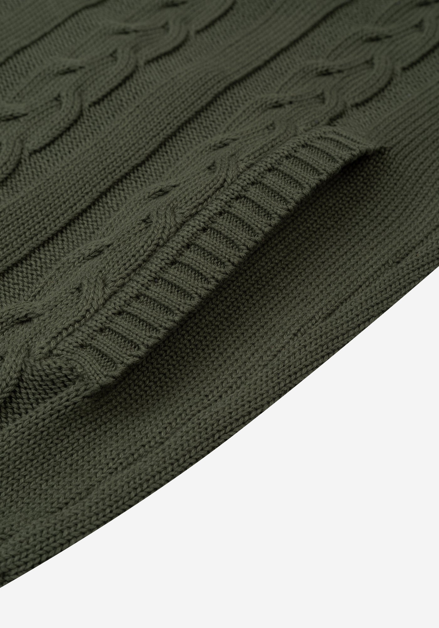 Dune Olive Heavy Knitted Cardigan