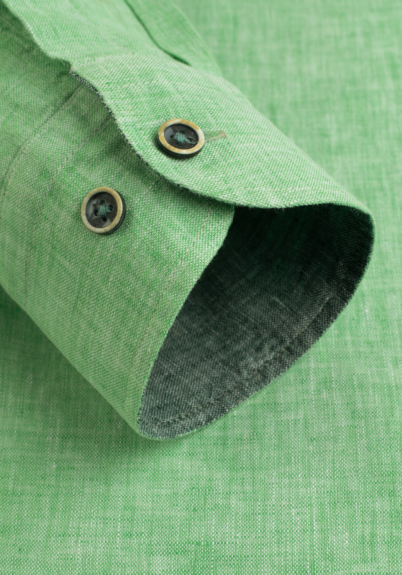 Baby Green Belgian Linen Shirt