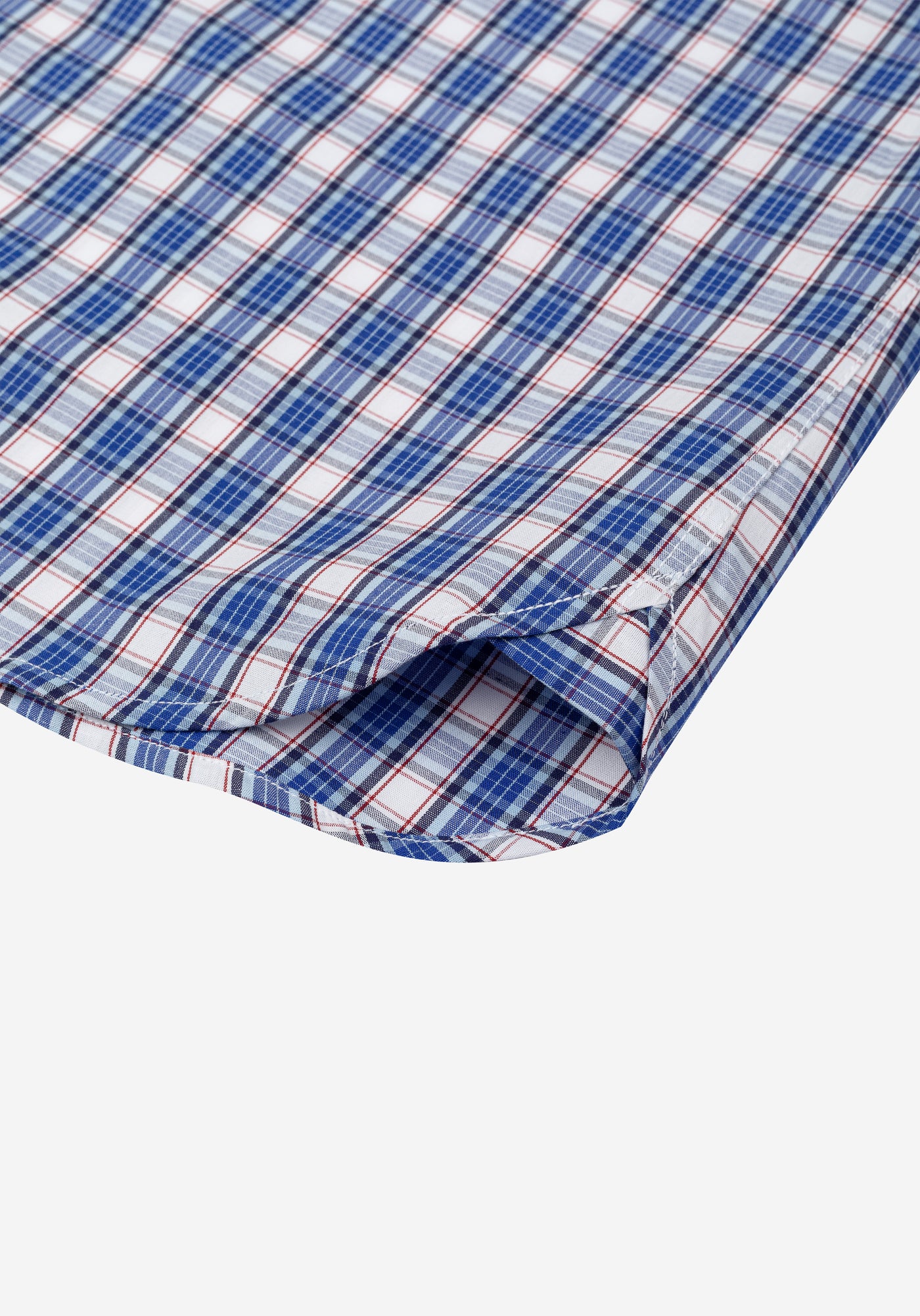 Atlantic Blue Checked Poplin Shirt