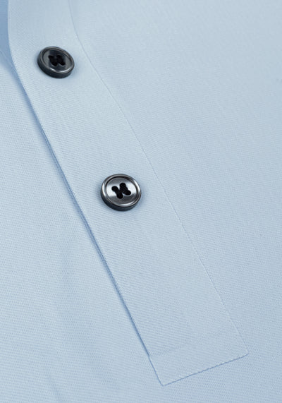 Glacier Blue Aero-Hybrid Polo Shirt