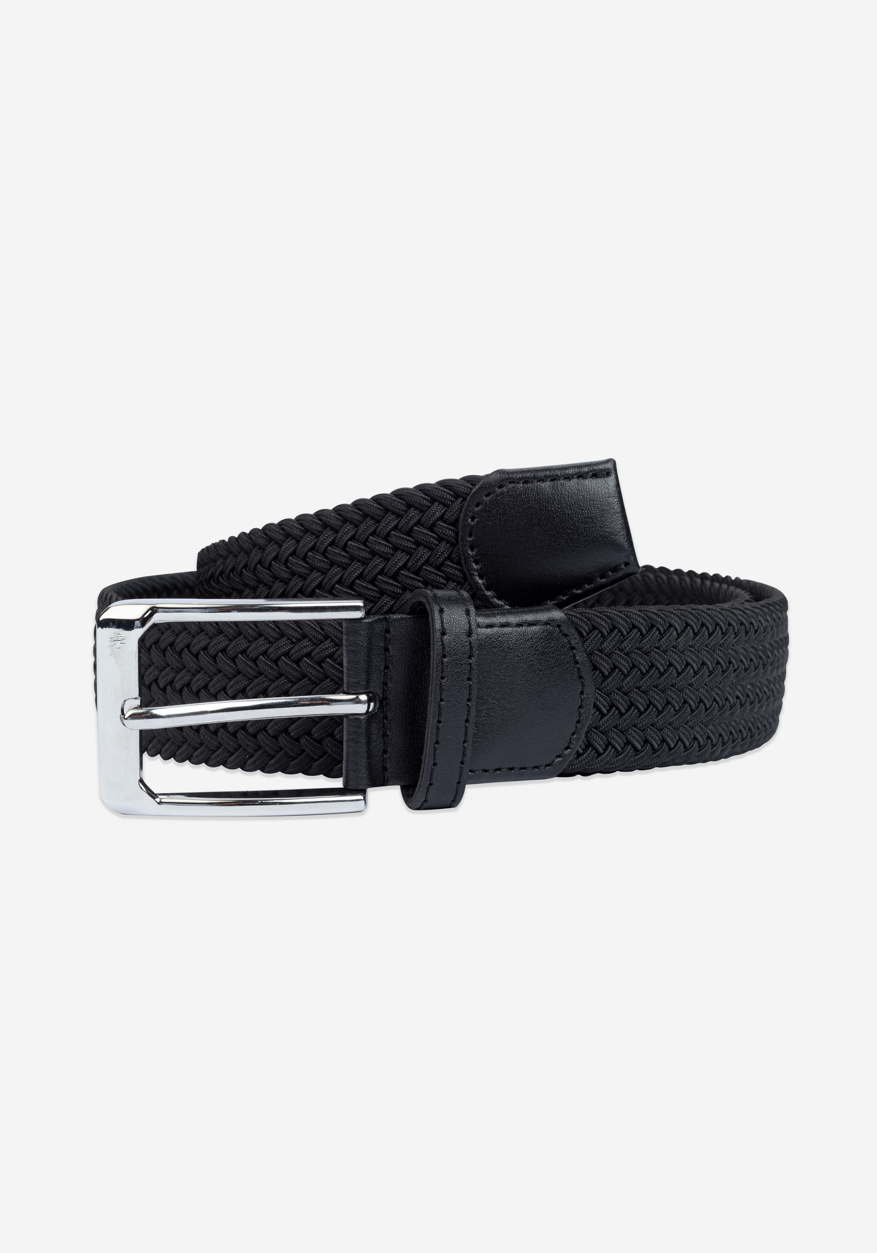 Deep Black Braided Belt