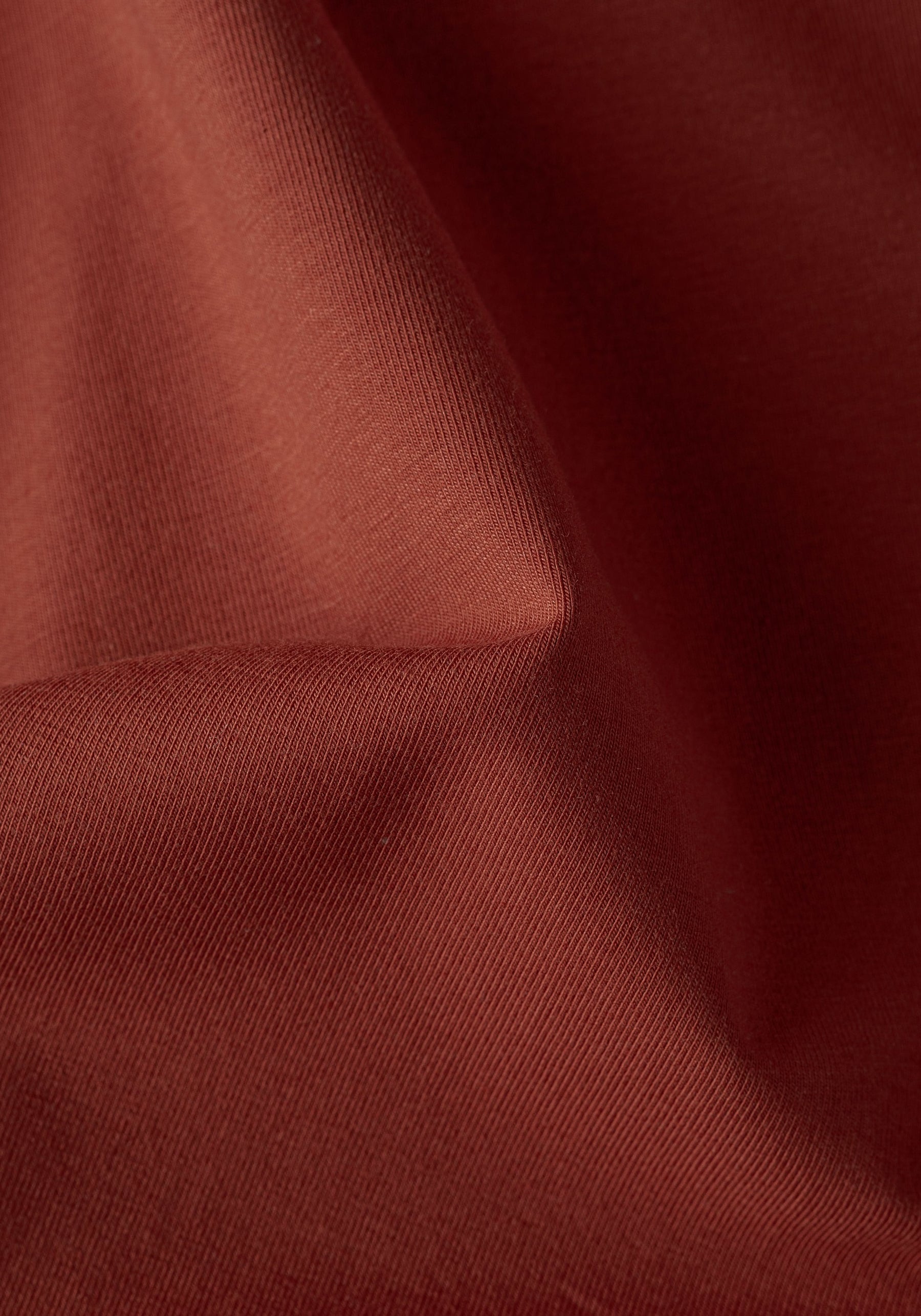 Sienna Orange Cotton Undershirt - Long Sleeve