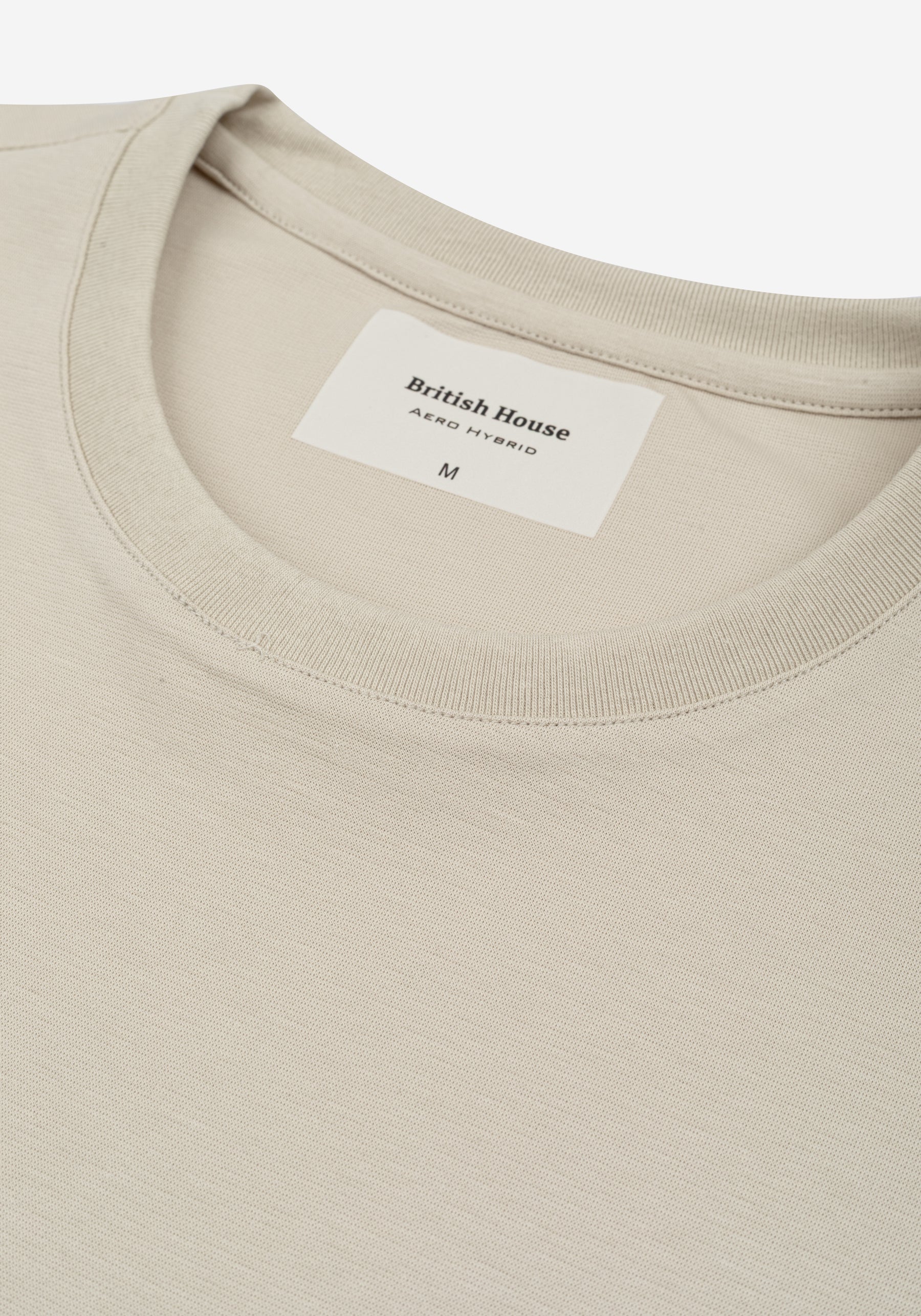 Oyster Beige Aero-Hybrid T-Shirt