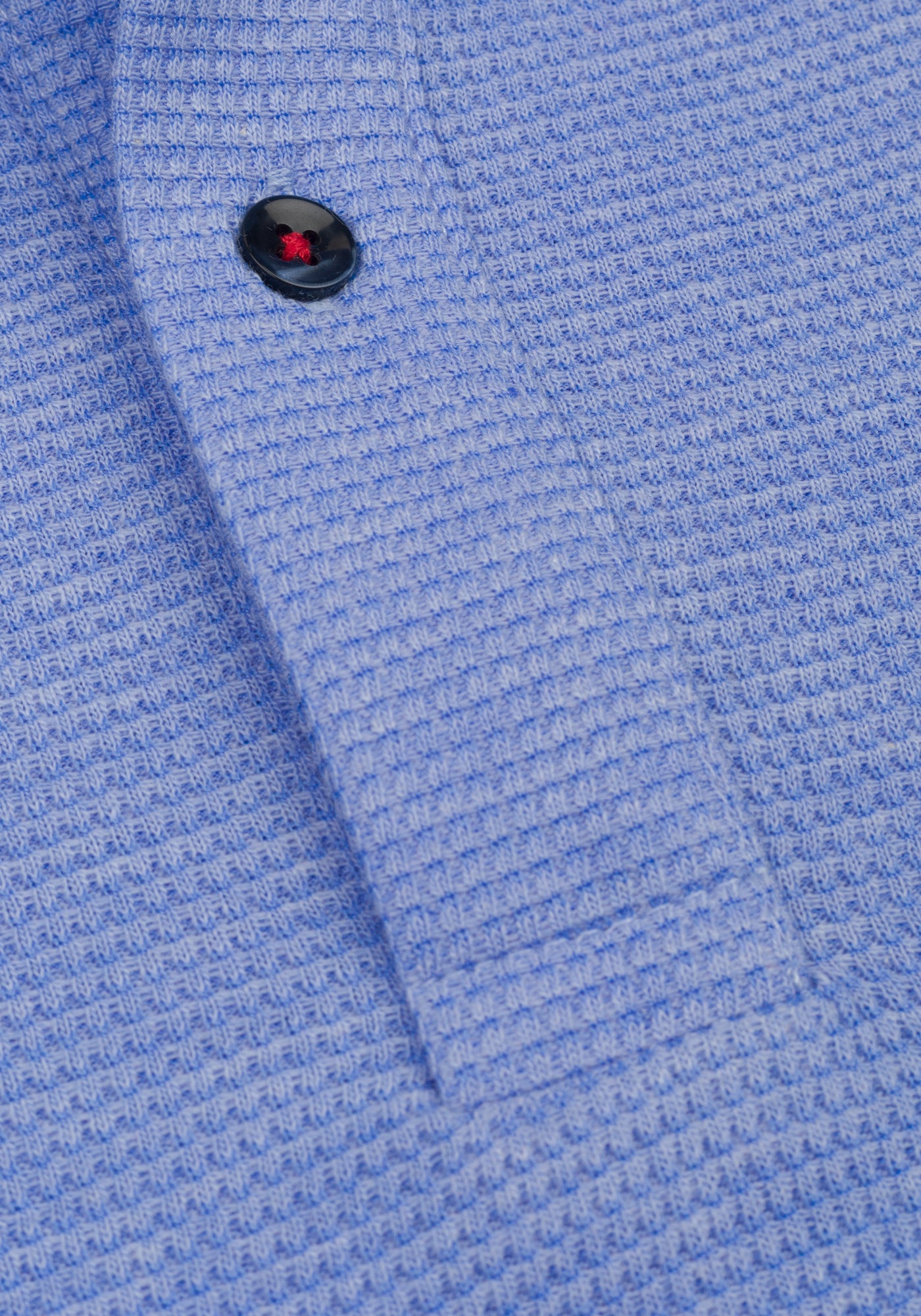 Bayside Blue Waffle Polo Shirt