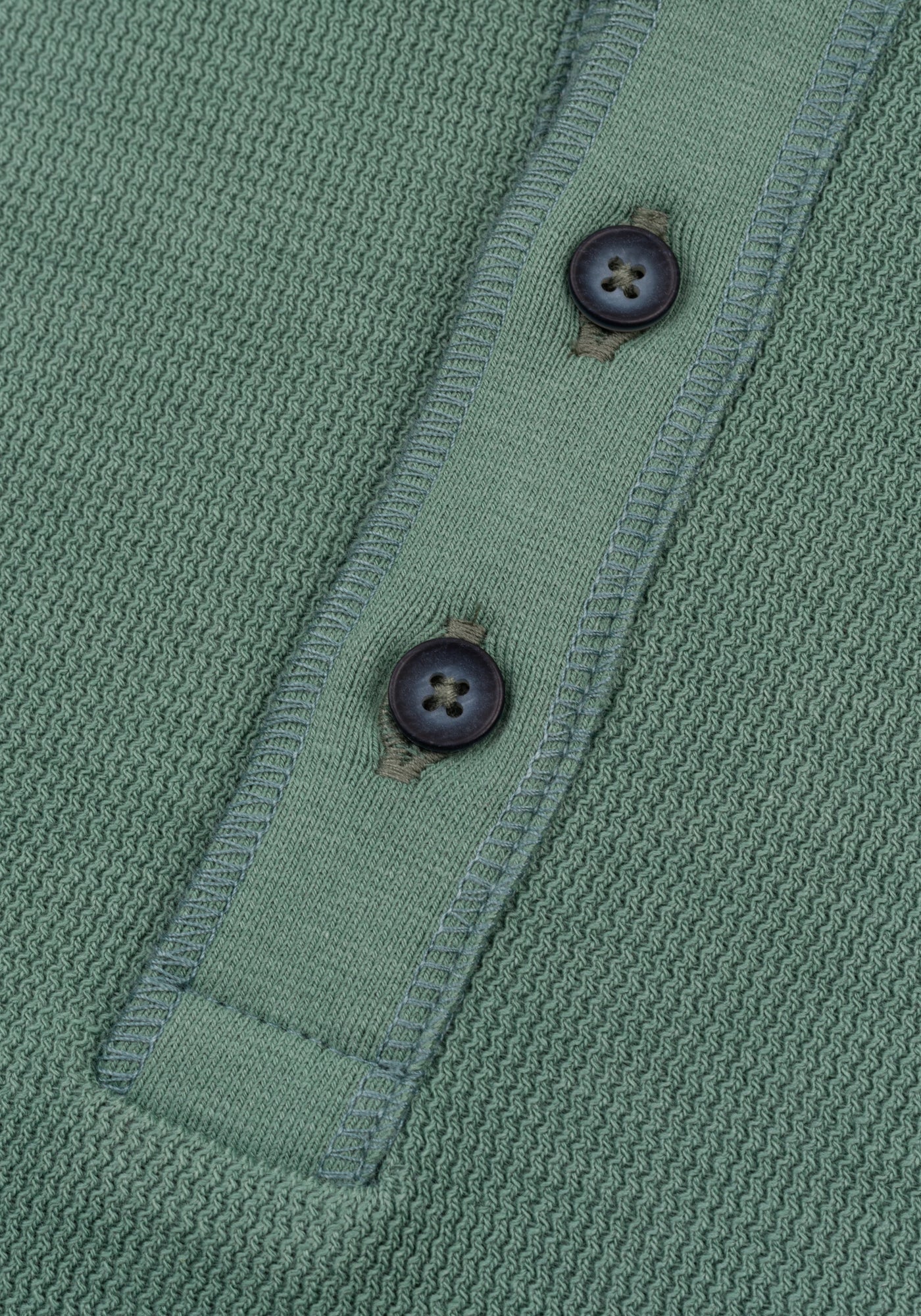 Dusty Green Waffle Sweatshirt