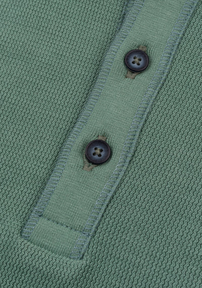 Dusty Green Waffle Sweatshirt