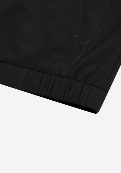 Eclipse Black Pocketable Windbreaker Jacket