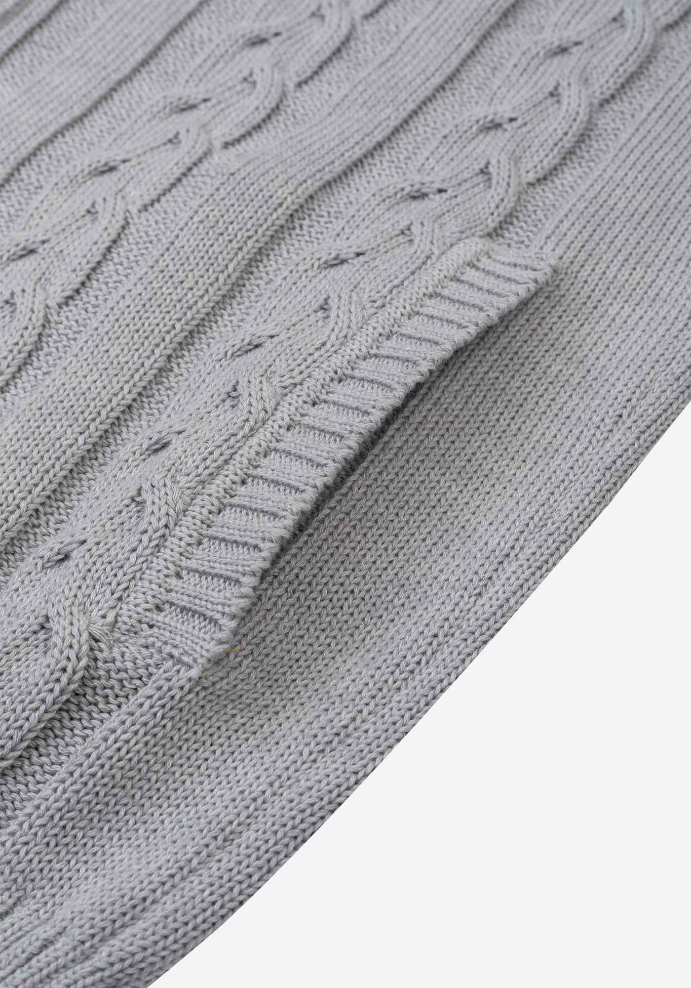 Mist Grey Heavy Knitted Cardigan