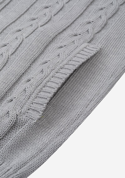 Mist Grey Heavy Knitted Cardigan