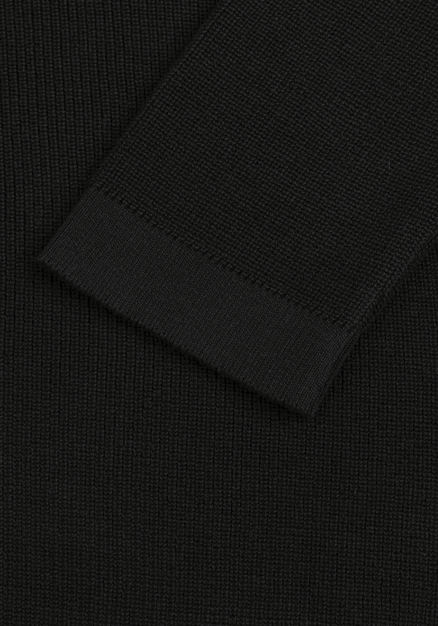 Pitch Black Heavy Knitted Cardigan
