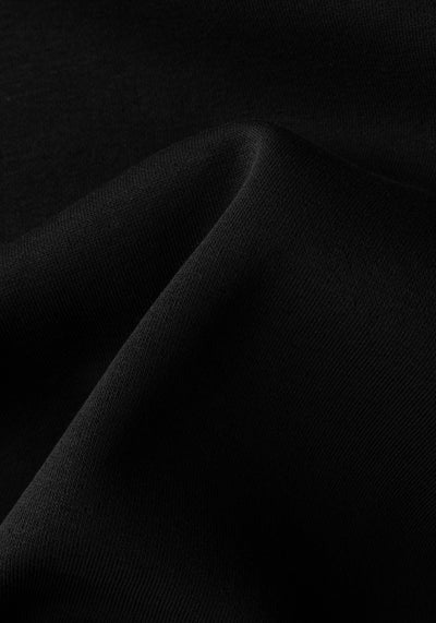 Pitch Black Cotton Sweatshirt