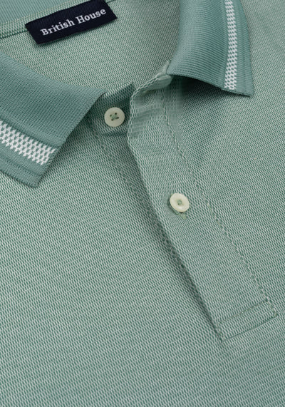 Polar Green Cotton Polo Shirt